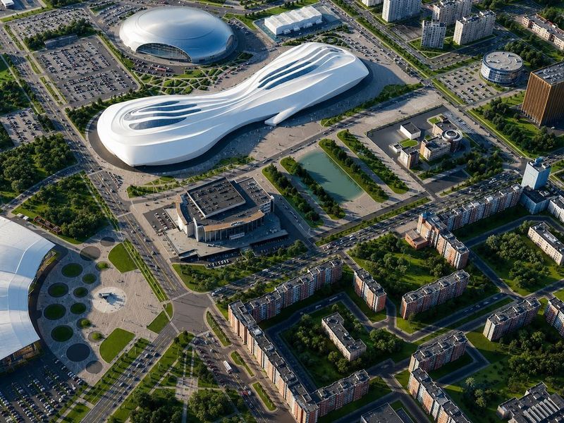 Проект спортивного комплекса с торговой составляющей